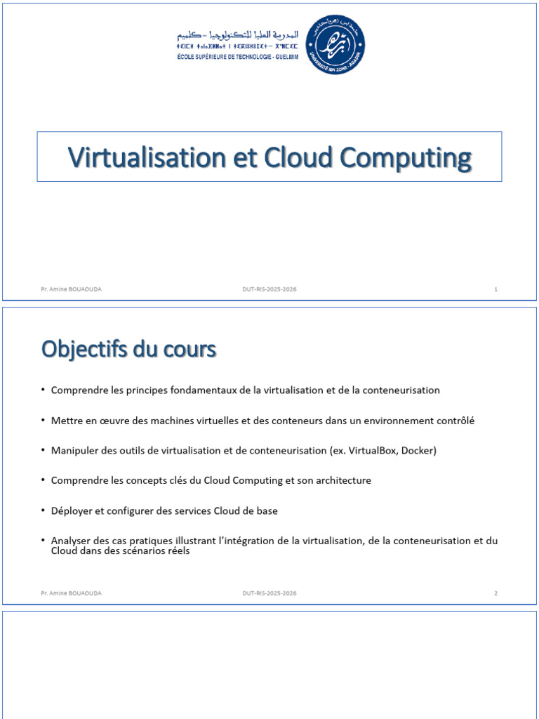 CoursVirt&CC Chapitre1 Partie1 | PDF | Machine virtuelle | Virtualisation