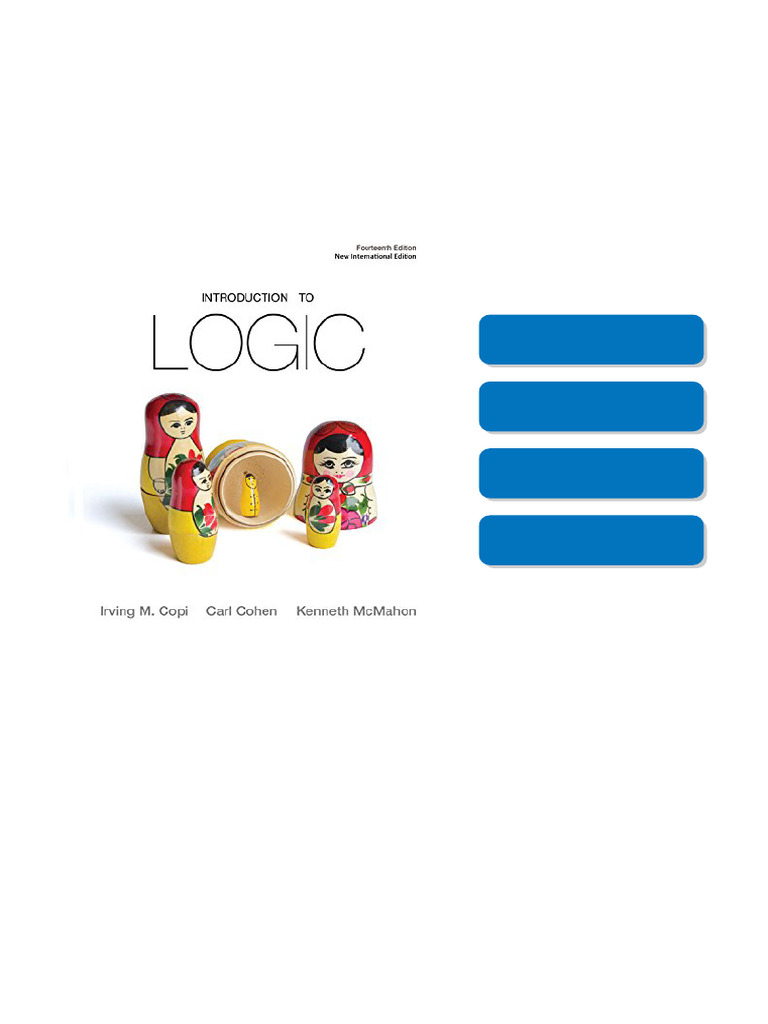 Introduction to Logic download link | PDF | Proposition | Logical ...