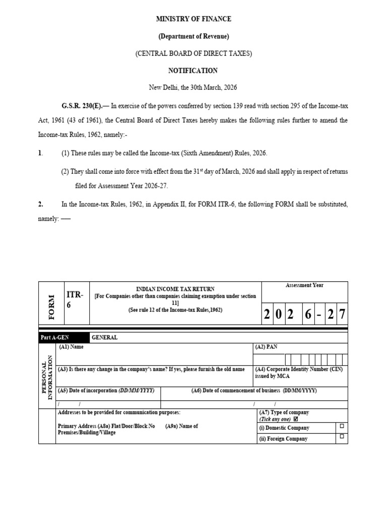 Notification No 49 2026 | PDF | Equity (Finance) | Loans