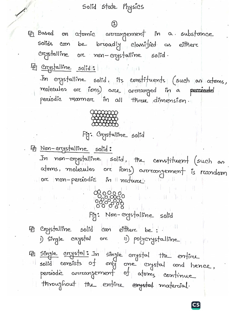 Solid State Physics (1) | PDF