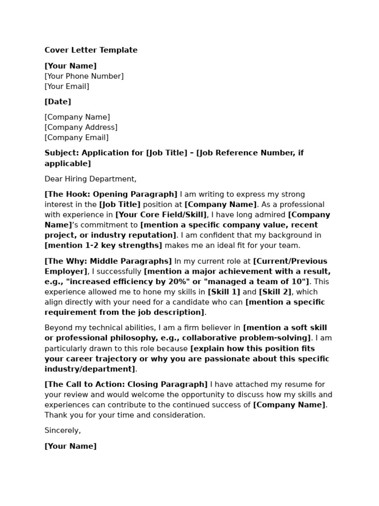 Sample Template - Word | PDF