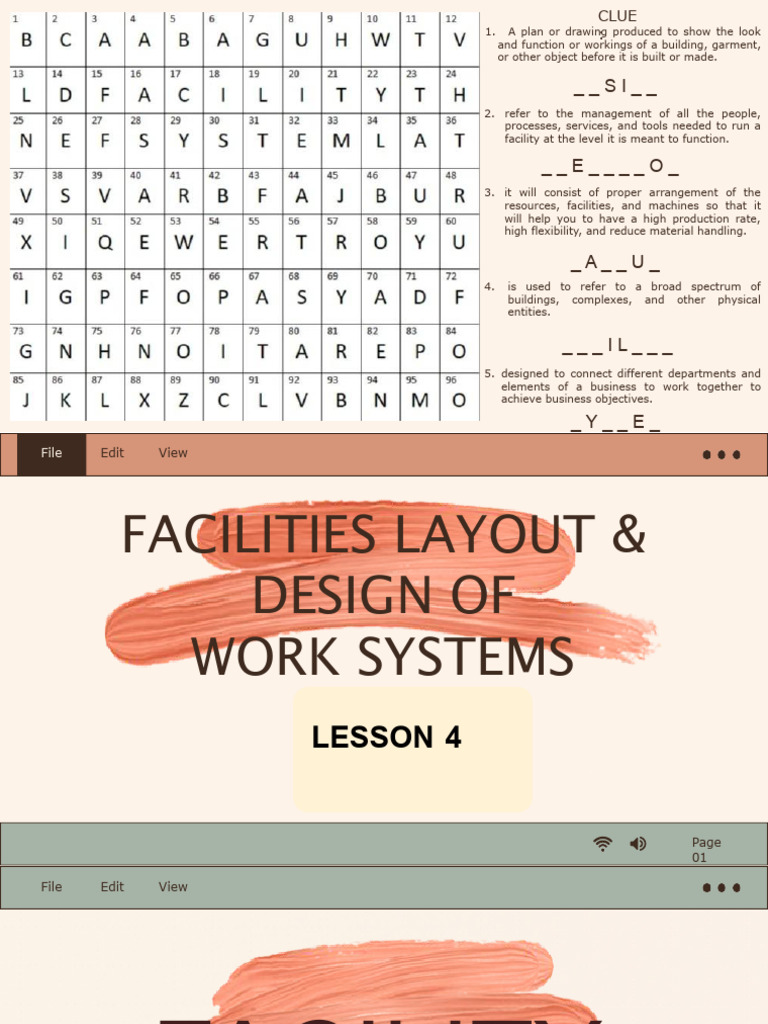 Lesson 4 Facilities Layout Design of Work Systems.pptx | PDF | Page ...