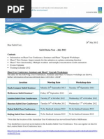 Safeti Status Note For July 2012