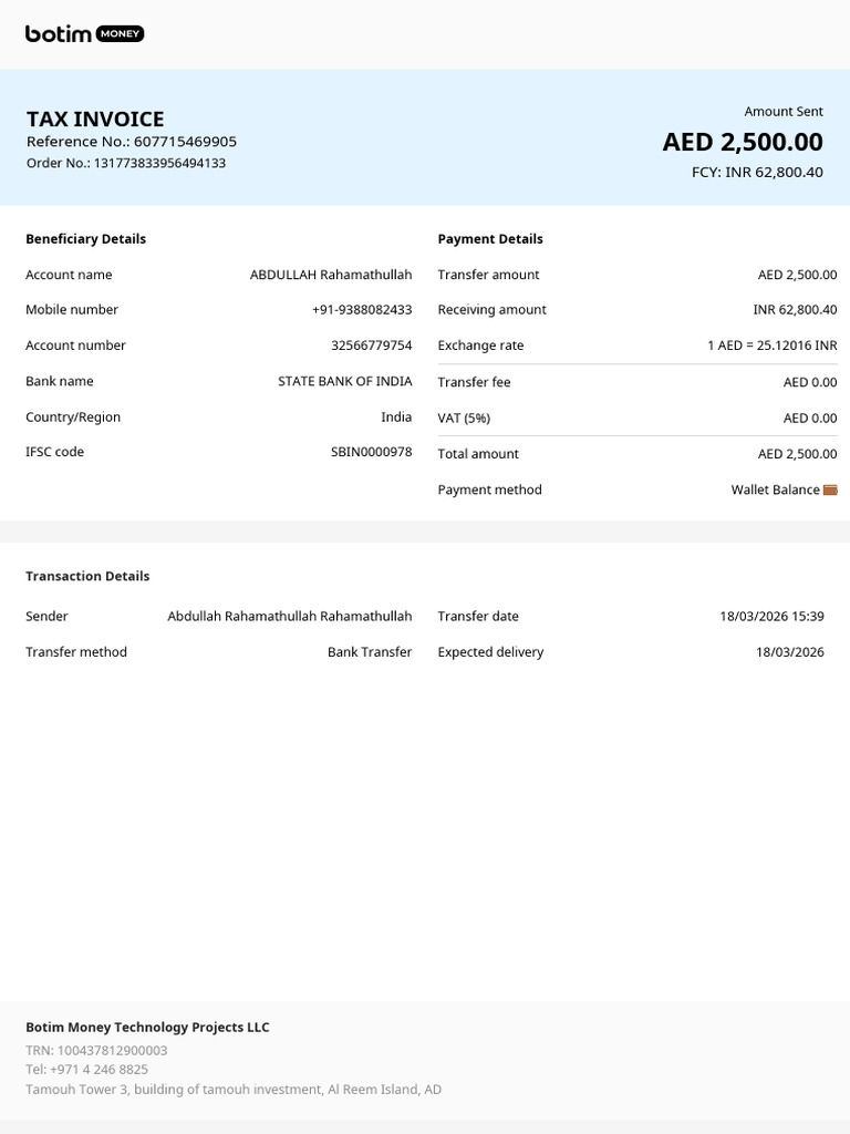 RemittanceInvoice_TID494133 | PDF | Money | Wire Transfer