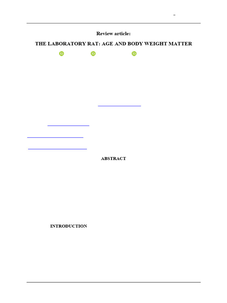 Lab rat document | PDF