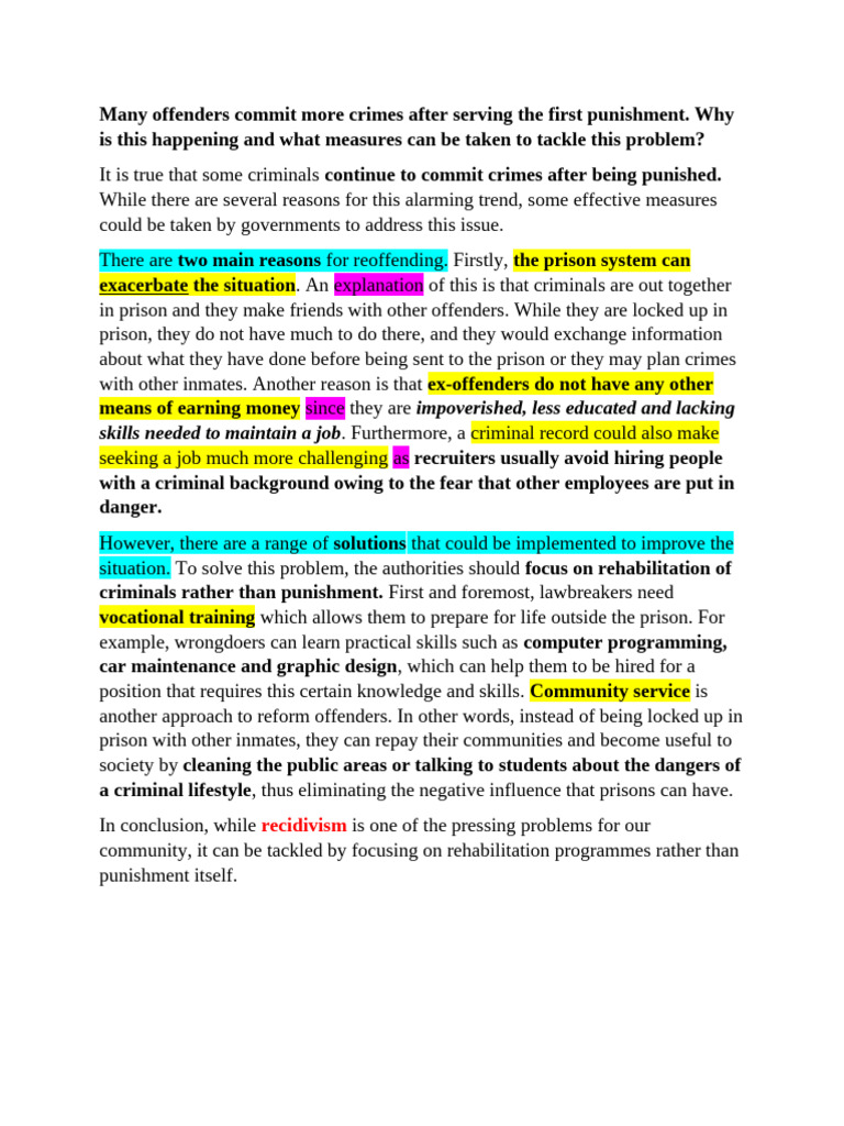 Task 2 Crime Samples | PDF | Prison | Crimes