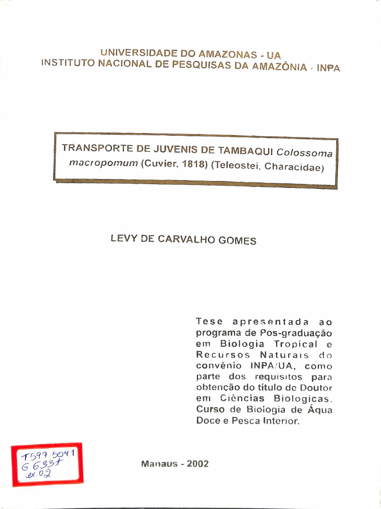 Levy de Carvalho | PDF | Oxigênio | Solubilidade