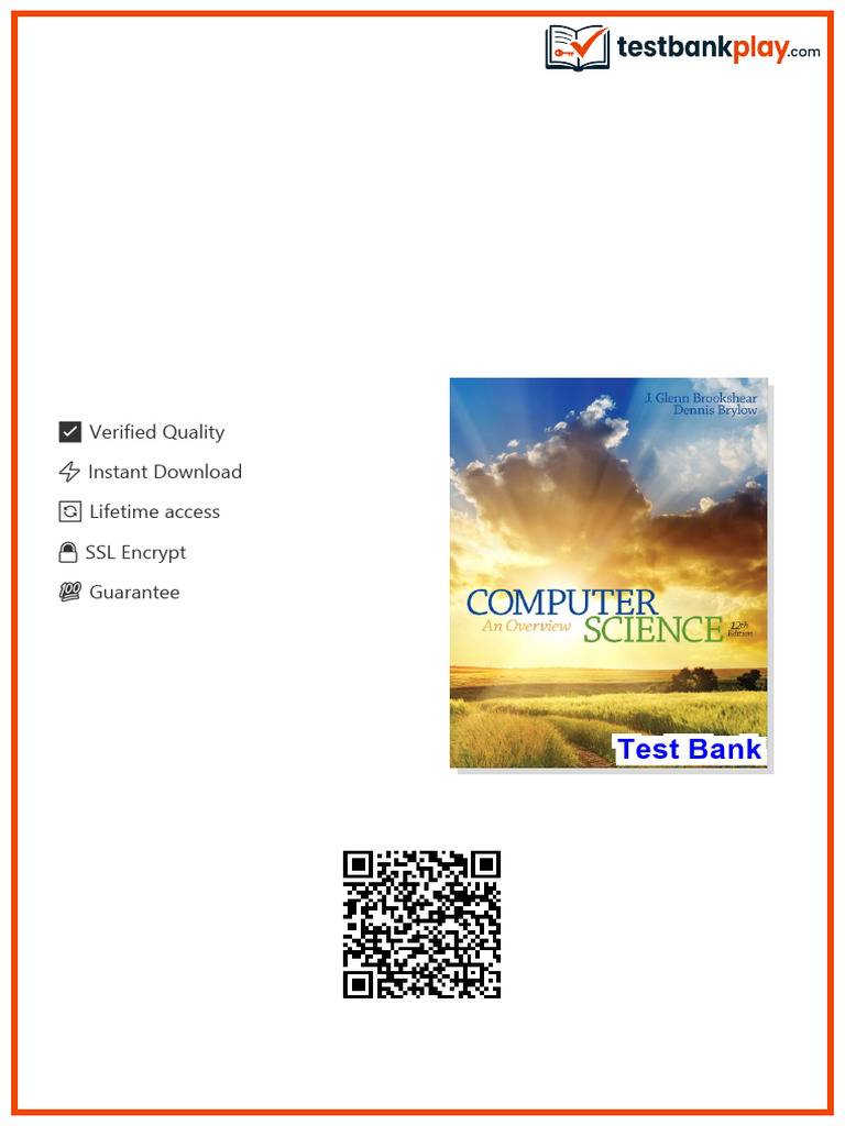 Download Computer Science An Overview 12th Edition Brookshear Test Bank ...