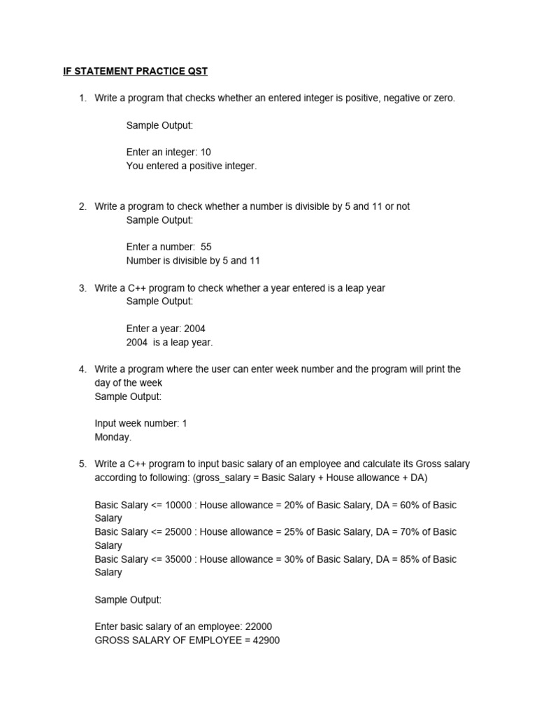 Practice Questions | PDF