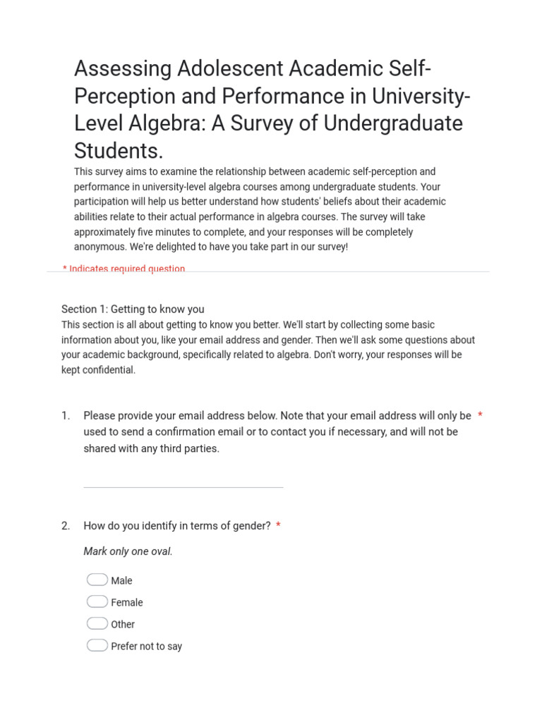 Sample Survey Questionnaire | PDF