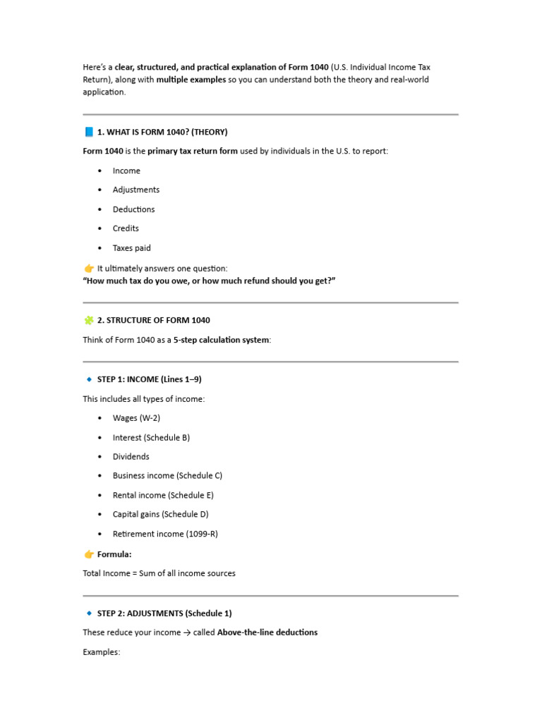 1 1040 Examples | PDF | Alternative Minimum Tax | Irs Tax Forms