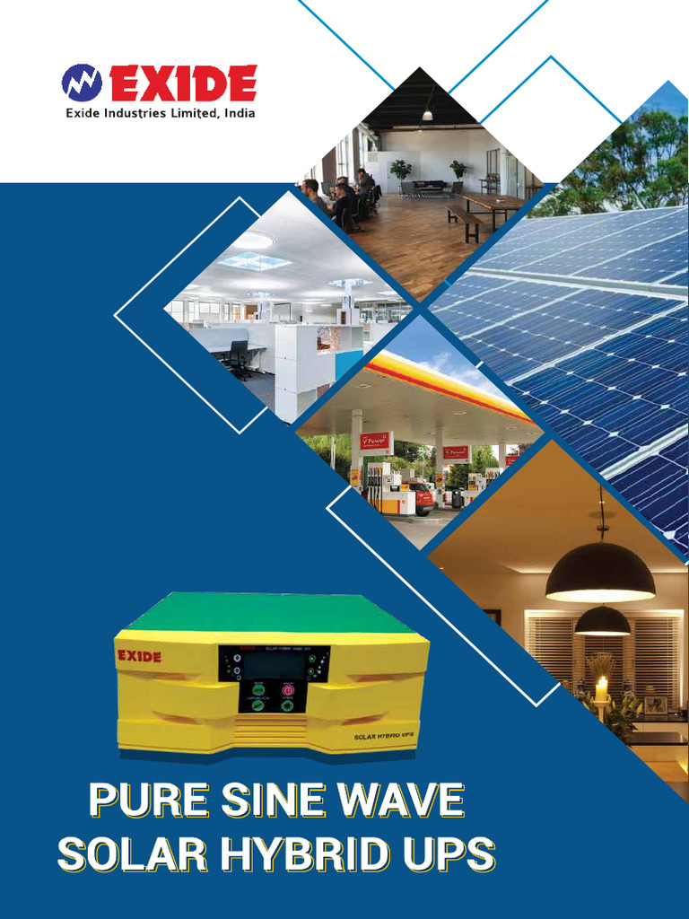 Exide 1500sh PST Solar Inverter | PDF | Mains Electricity | Power Inverter