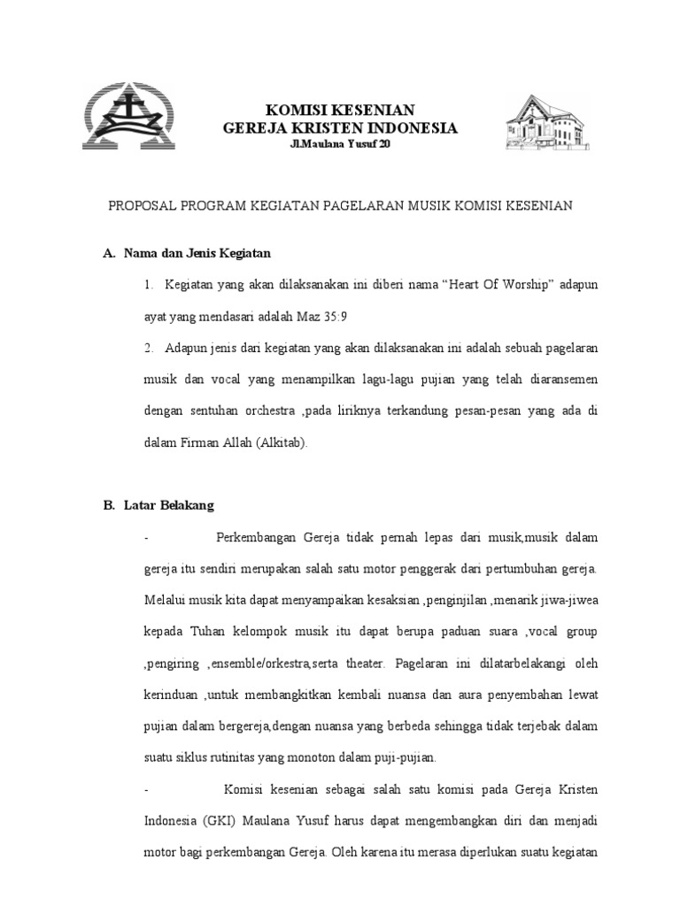 Proposal Konser KK | PDF