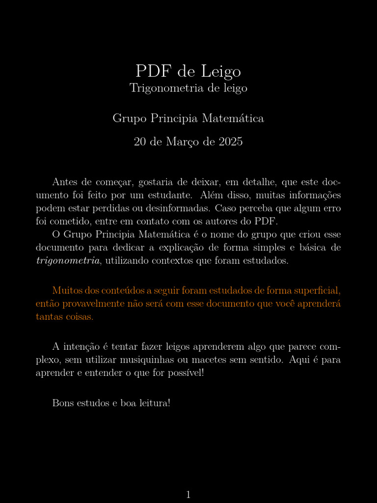 Trigonometria de Leigo | PDF