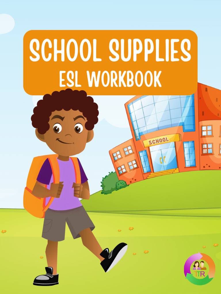 ESL School Supplies Worksheets for Kids | PDF