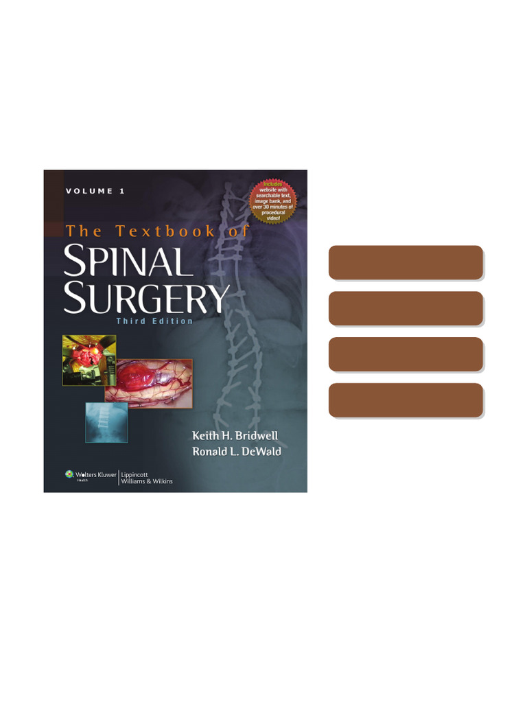 Textbook of Spinal Surgery 2 Volume Set 3rd Edition The Wei Zhi sample ...