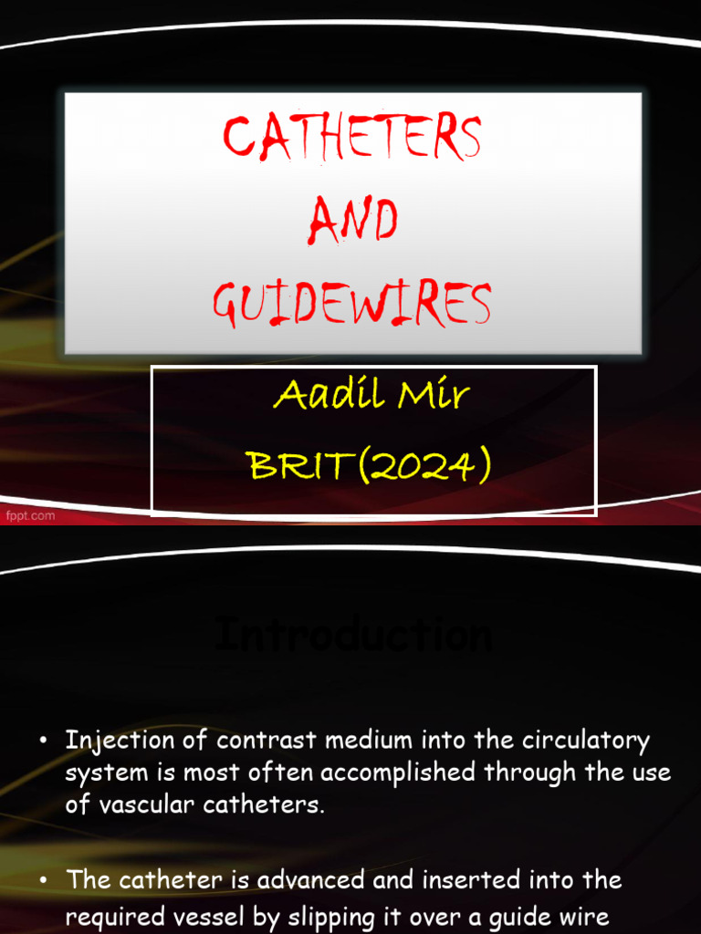 CATHETERS-AND-GUIDEWIRES | PDF