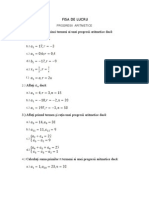 Progresii Aritmetice