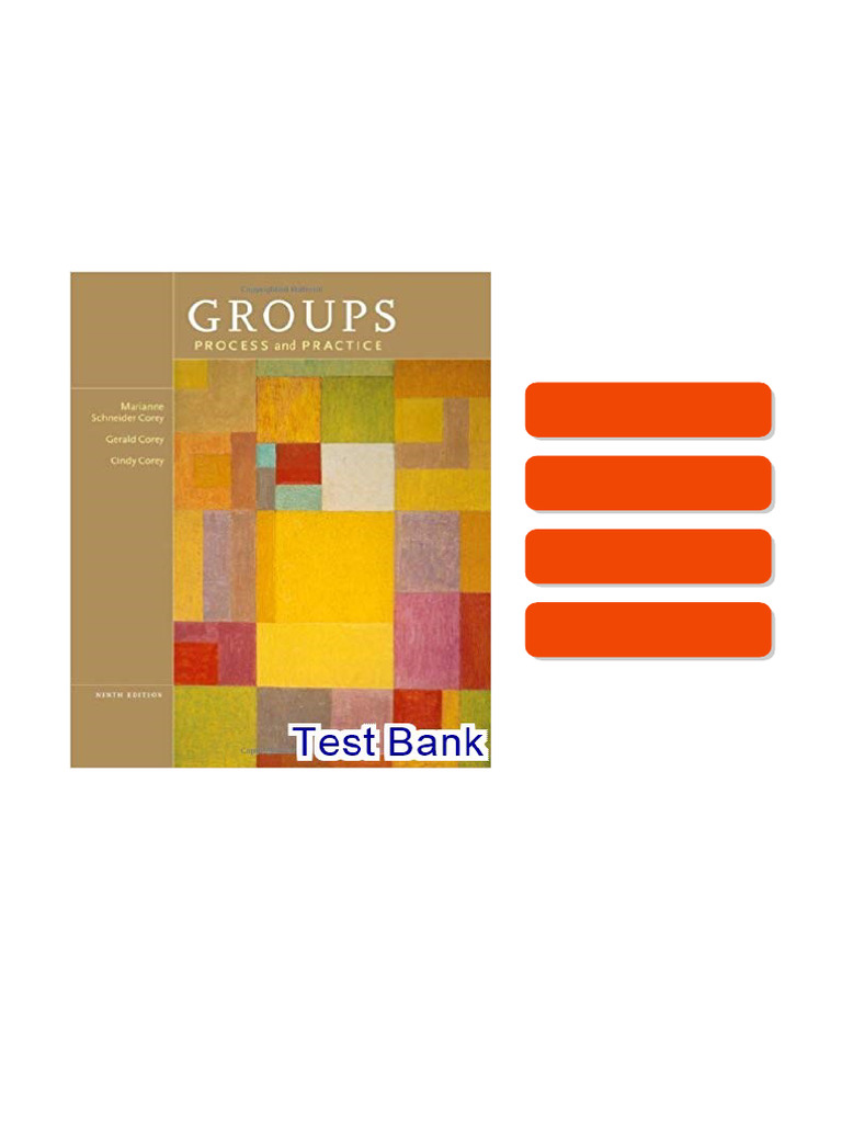 Groups Process and Practice 9th edition Corey Test Bank free download | PDF