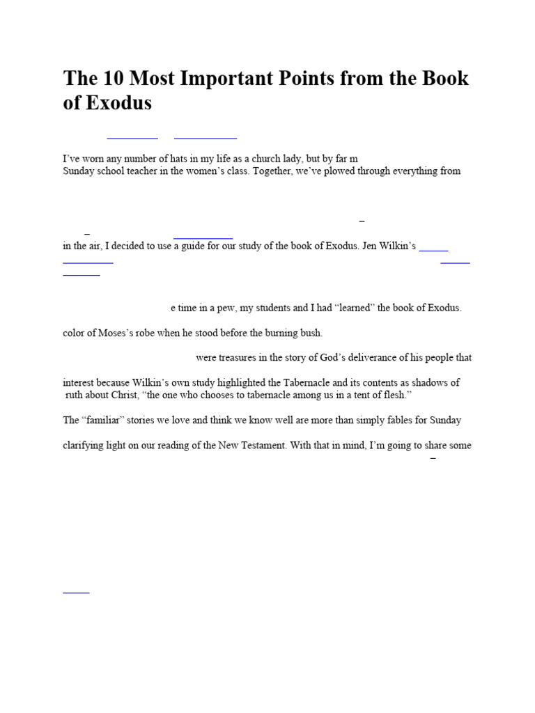 The 10 Most Important Points from the Book of | PDF