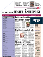 Manchester Enterprise Front Page August 9