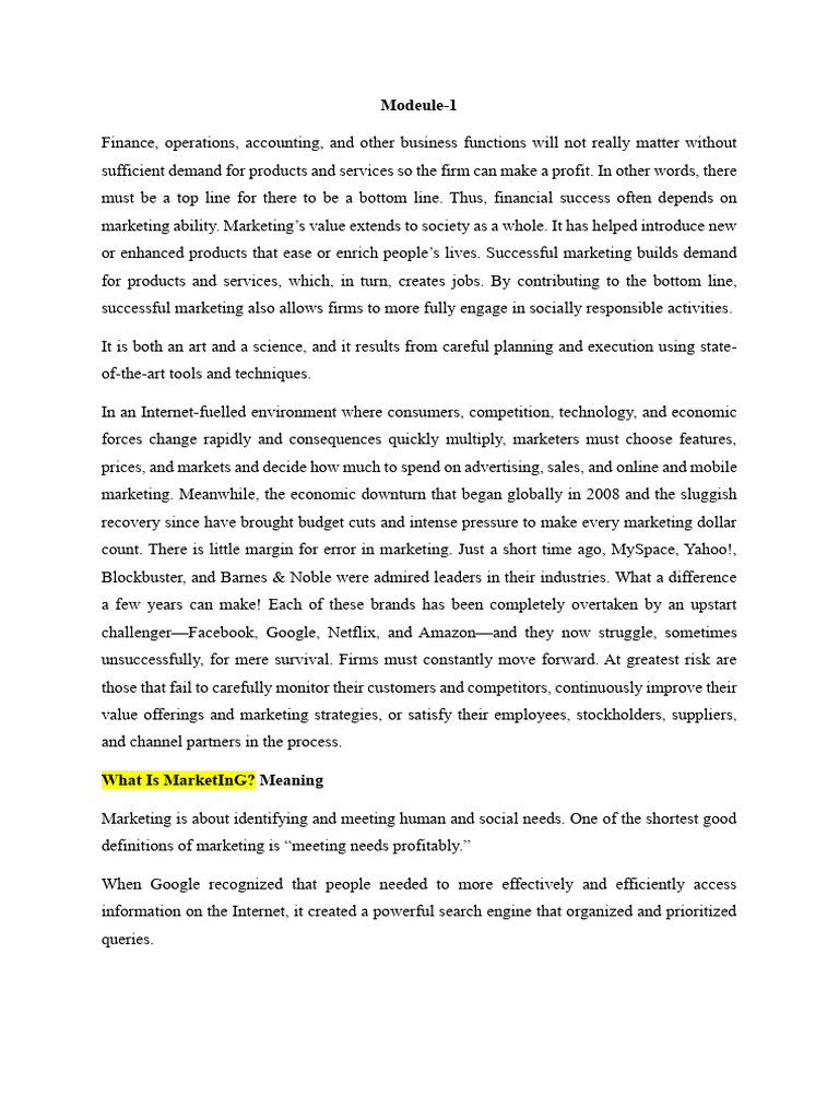 Module 1 Pom | PDF | Pricing | Marketing