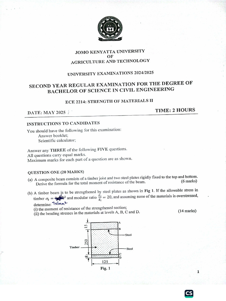SOM 2 Past Paper | PDF