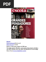 Grandes Pensadores da educação