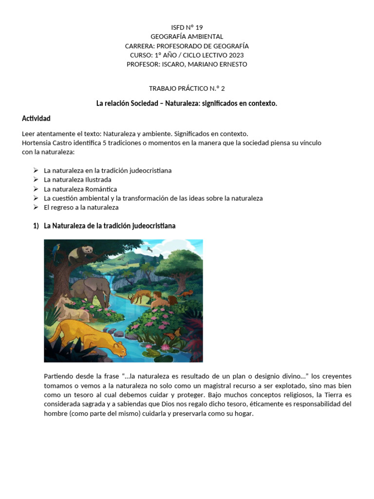 tp2 geoambiental | PDF | Naturaleza | Entorno natural
