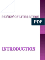 Imp of Review of Literature