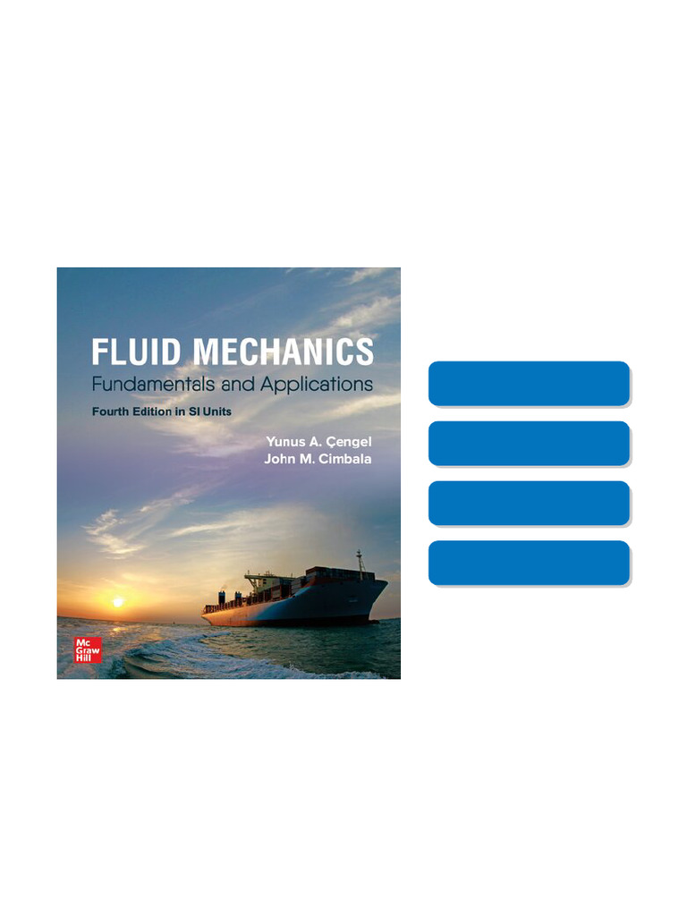 Fluid Mechanics : fundamentals and applications 4 in SI units. Edition ...