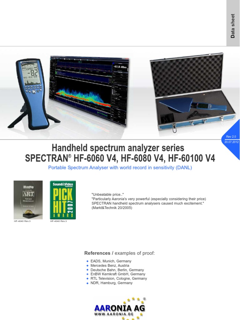 Spectrum_Analyzer_Aaronia_Spectran_HF6000Series.pdf Electronics