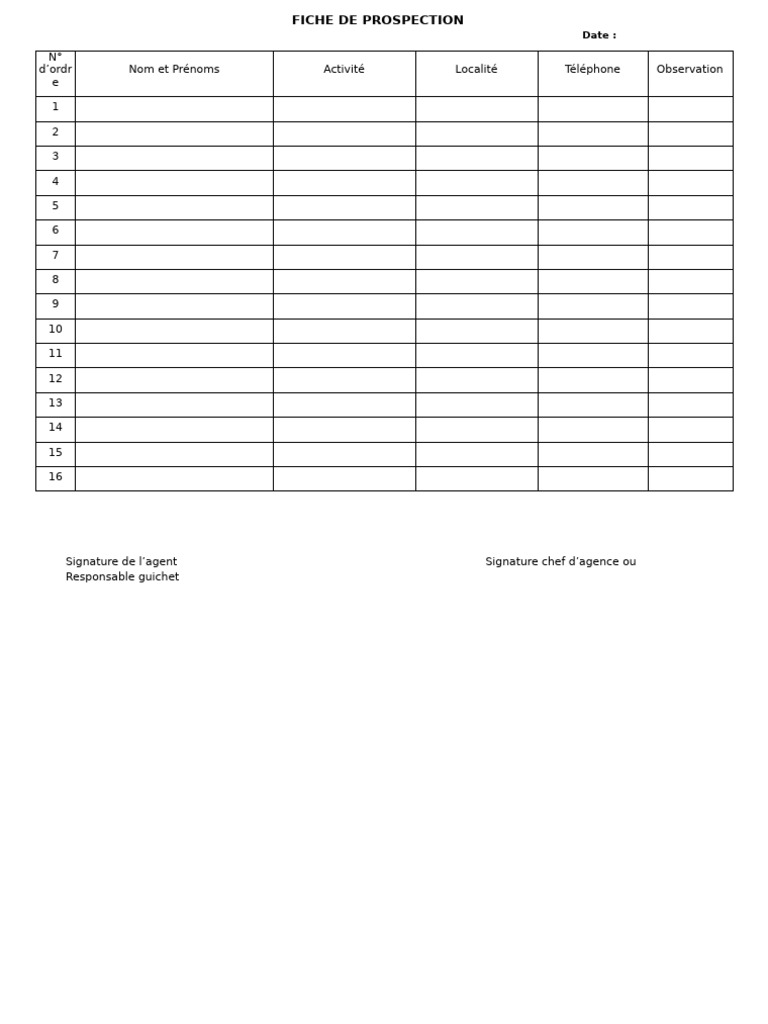 Fiche de Prospection_122838 | PDF