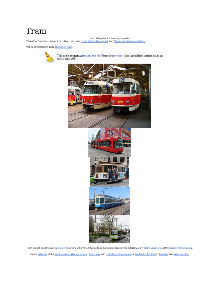 Tram | PDF