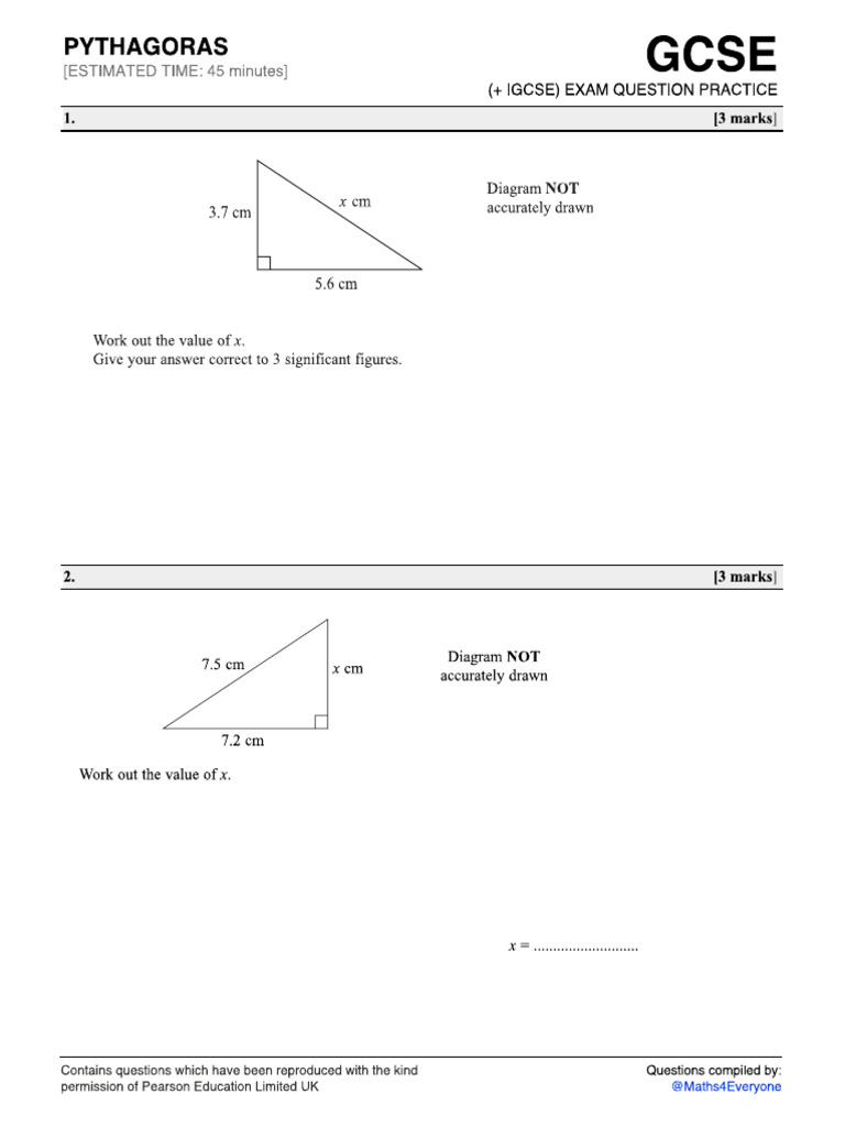 Pythagoras Thereom | PDF