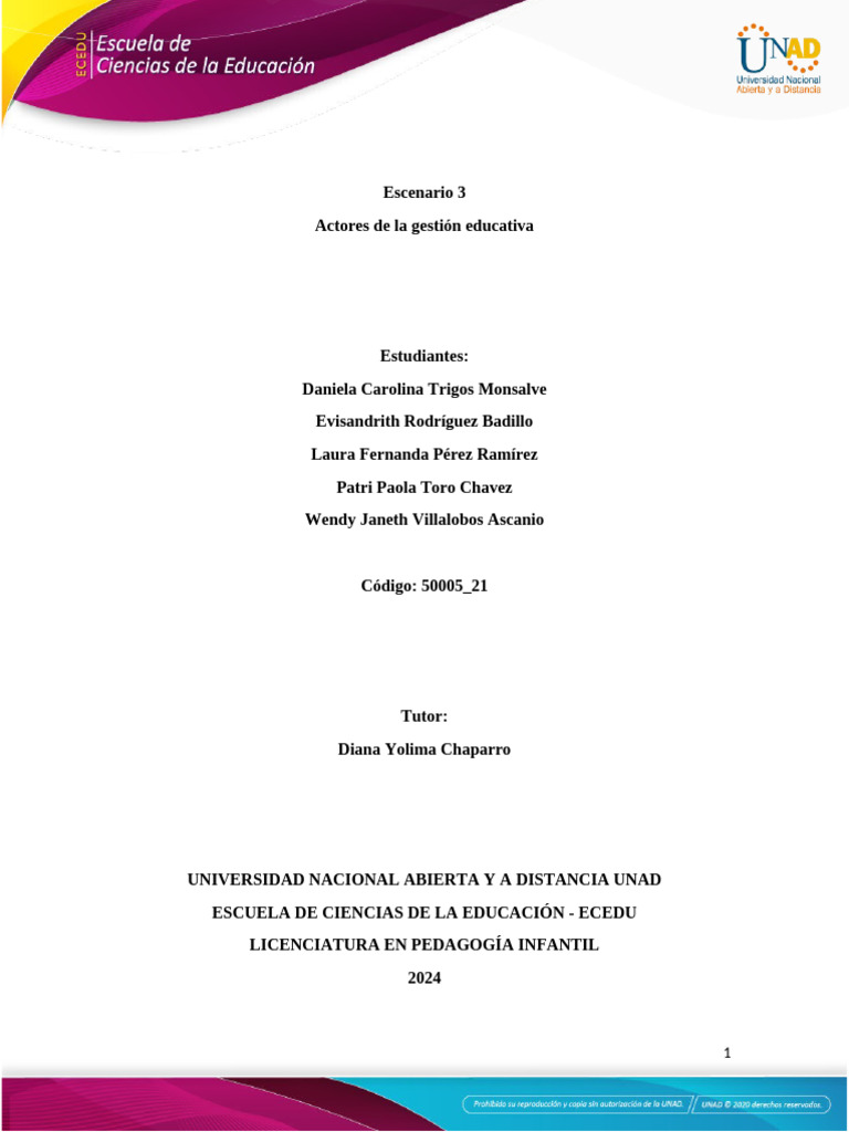 Anexo 3_ Actores de La Gestión Educativa_Grupo 21. | PDF