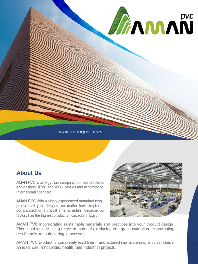 AMAN Company Profile_new logo | PDF | Door | Polyvinyl Chloride