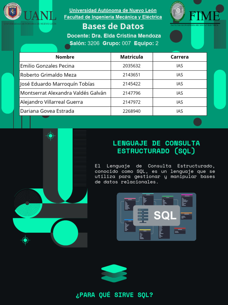 Equipo 2 | PDF | SQL | Bases de datos