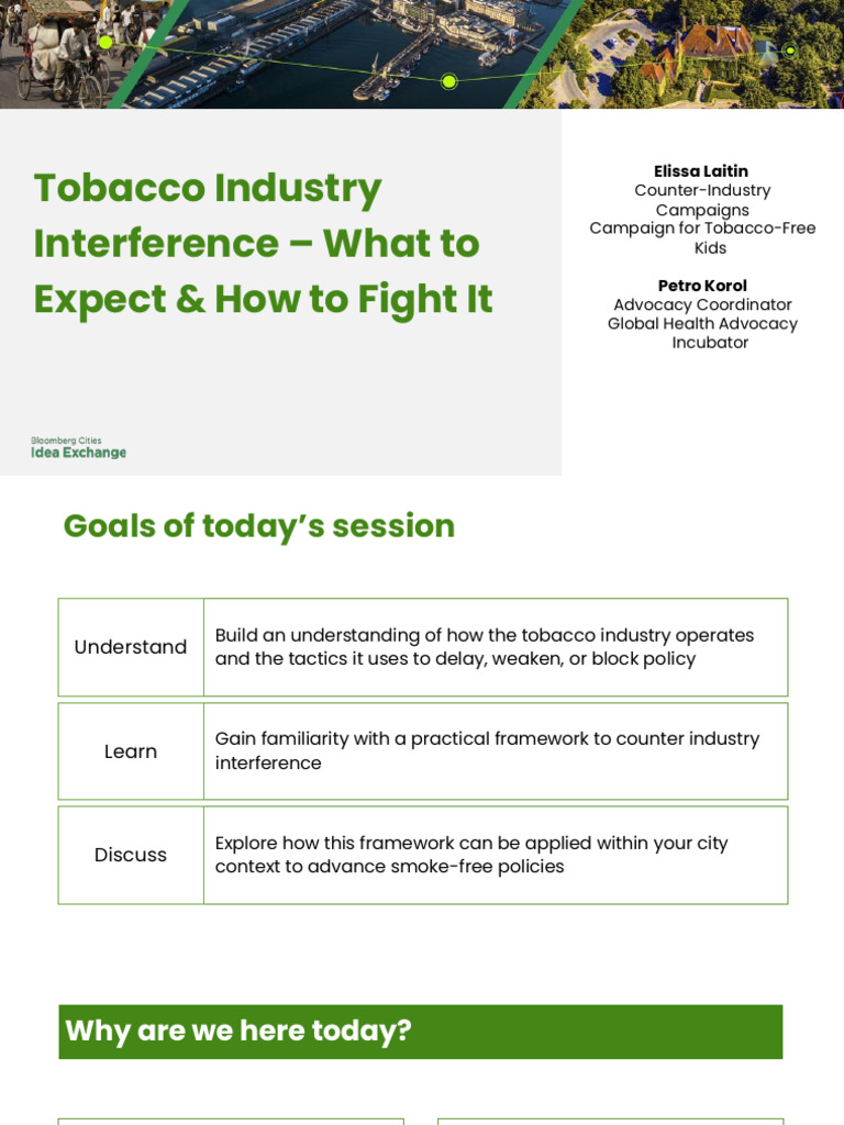 Smokefree Cities_Countering Industry presentation | PDF