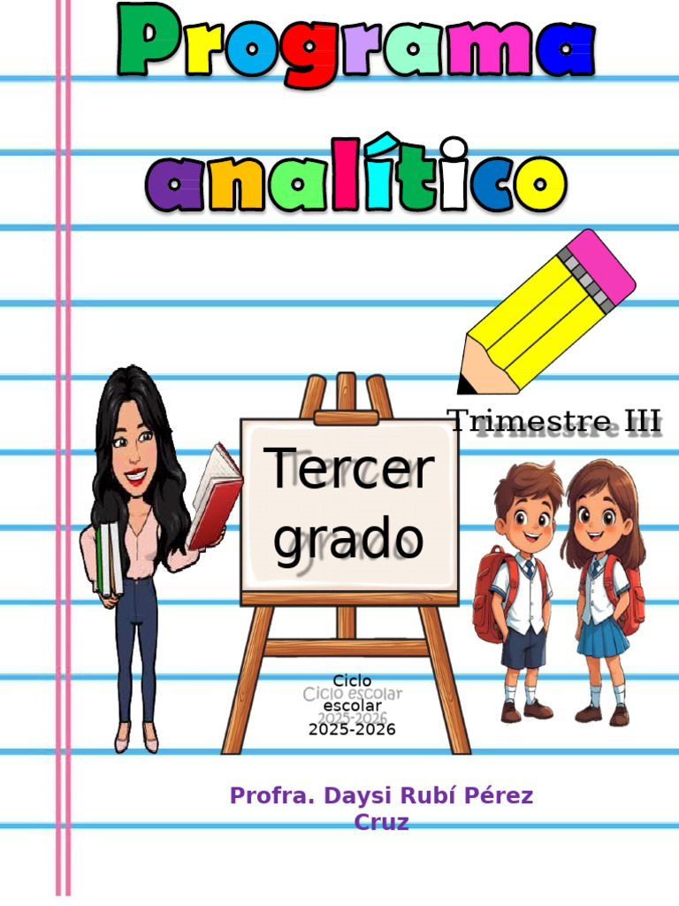 PLAN ANALITICO 3 | PDF