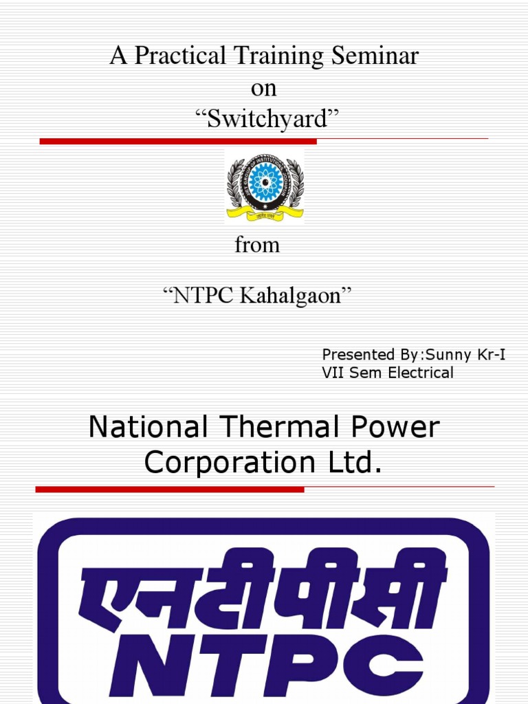 Ntpc Pdf Electrical Substation Electric Power Transmission