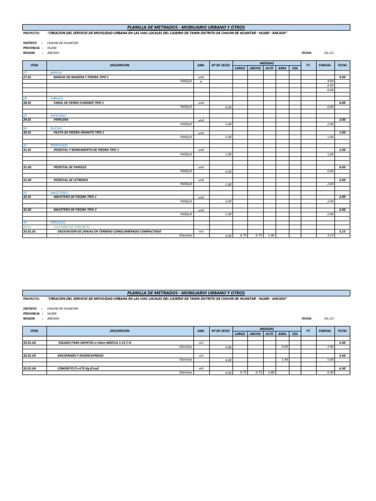 PLANILLA | PDF