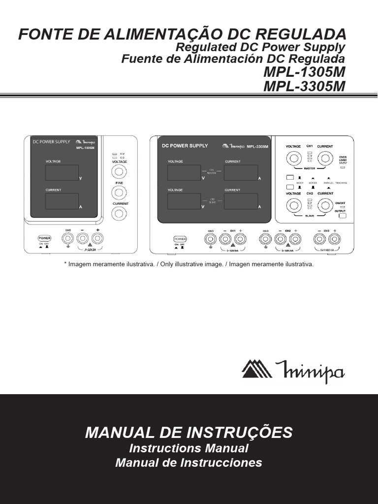 DC Power Supply Minipa MPL-1305M - Manual | PDF