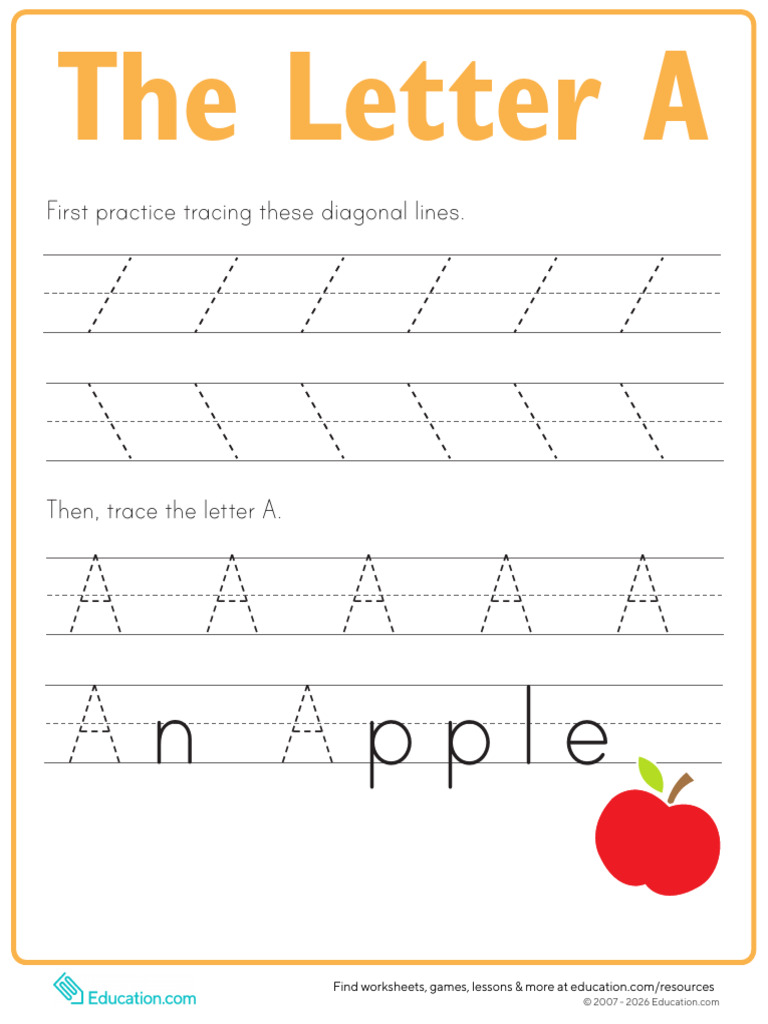 Practice Tracing a Prek | PDF