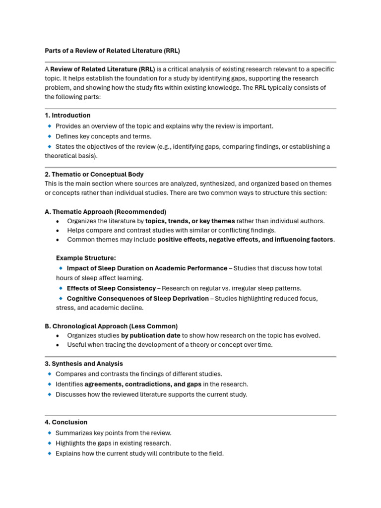 Parts-of-a-Review-of-Related-Literatureh | PDF
