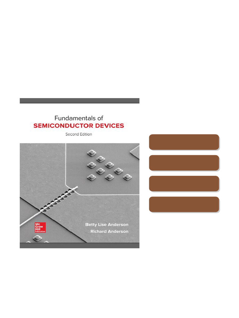 Fundamentals of Semiconductor Devices 2nd Edition by Betty Anderson ...