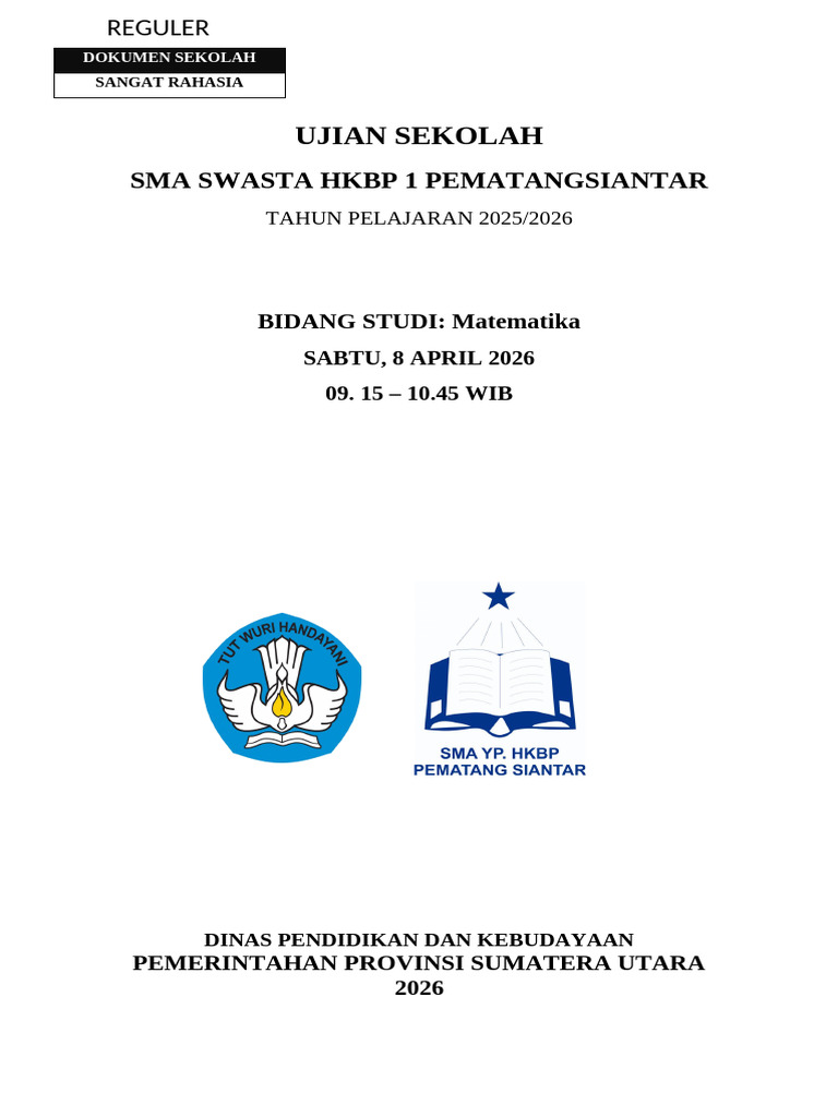 Sampul Us Reguler 2026 | PDF