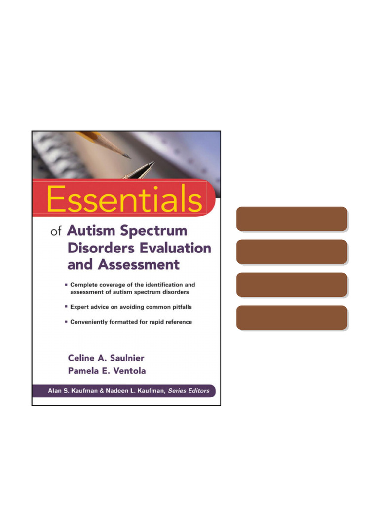Essentials of Autism Spectrum Disorders Evaluation and Assessment ...