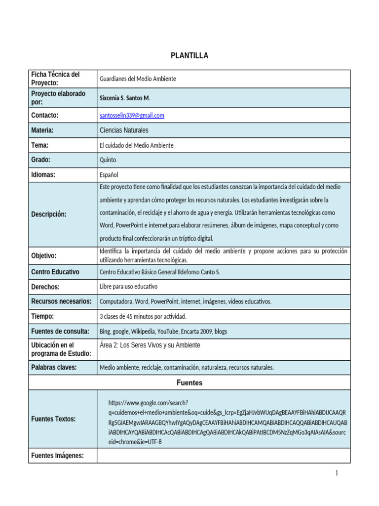 Poyecto Sixce | PDF