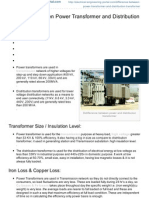 Power and Distribution TFR